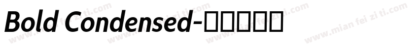 Bold Condensed字体转换
